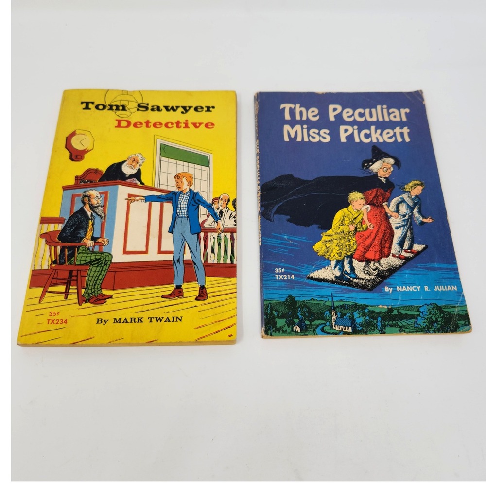 Vintage‎ Scholastic Books Tom Sawyer Detective, The Peculiar Miss Picket